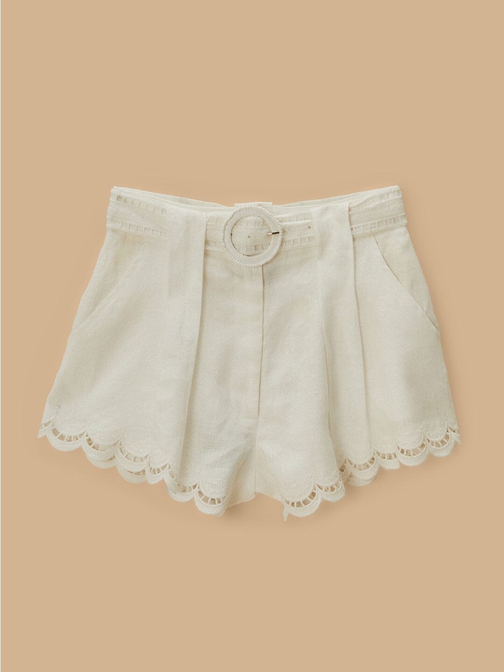 Farm Rio Off White Richelieu Shorts - Picture 3 of 6